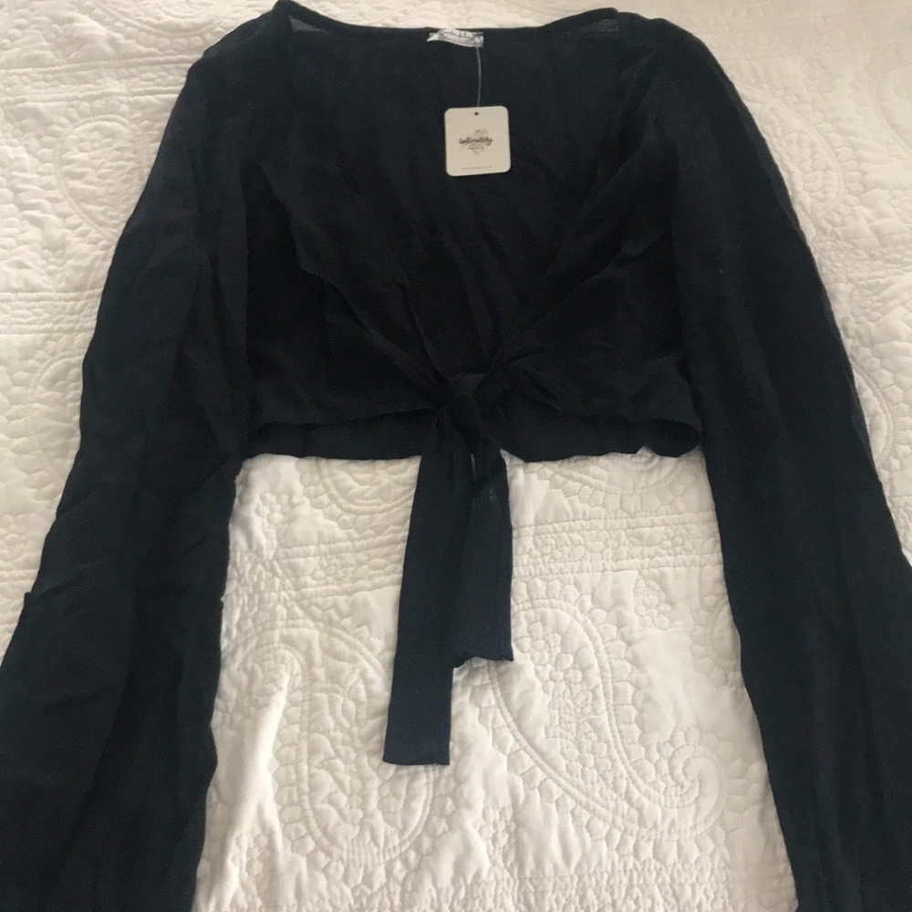 Free people Chong sleeve crop